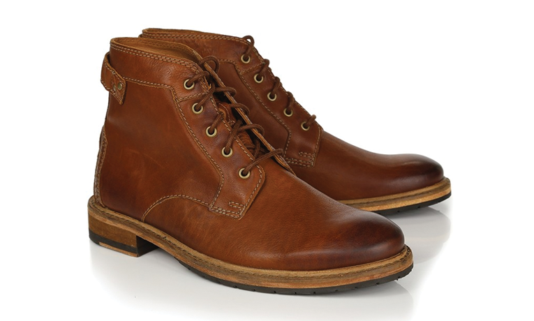 clarks mens leather boots